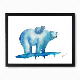 Polar Bears Art Print I