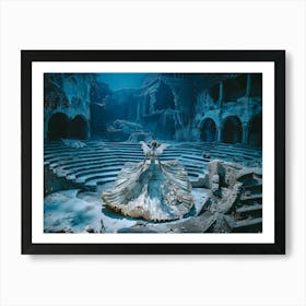 Mermaid Old Royalty Art Print