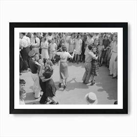 Street Dance, National Rice Festival, Crowley, Louisiana By Russell Lee Art Print