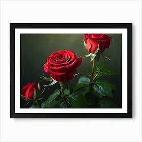 Red Roses Art Print