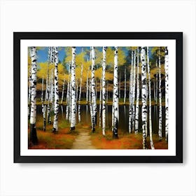 Birch Trees 41 Art Print