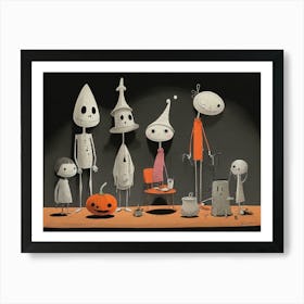 Skeleton Family Art Print