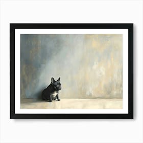 Minimal Frenchie 10 Art Print