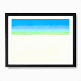 Georgia O'Keeffe - Sky with Flat White Cloud Art Print