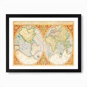 Orbis Terrae Compendiosa Art Print