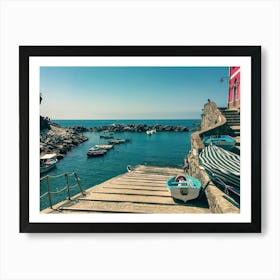 Cinque Terre Italy Boarding Art Print