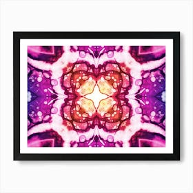 Purple Watercolor Abstract Pattern Art Print