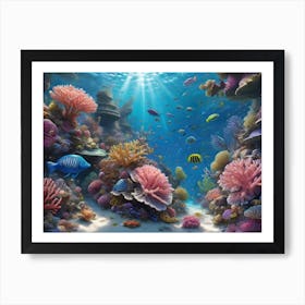 Coral Reef Nature Wonder Art Print