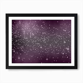 Lavendarhaze Shining Star Background Art Print