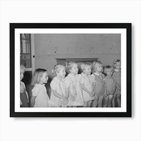 Children Singing At The Wpa (Work Projects Administration) Nursery School, Casa Grande Valley Farms, Pinal Art Print