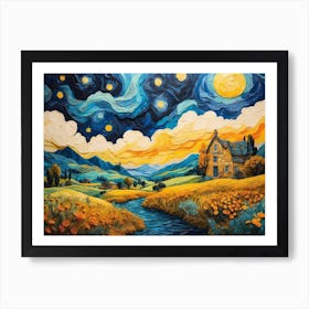 Starry Night ala Vincent 2 Art Print