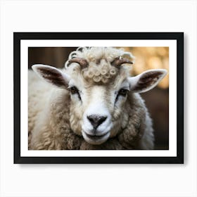Sheep With Horns 1 Art Print