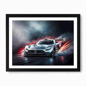 Mercedes Amg Gt Racing Car 2 Art Print