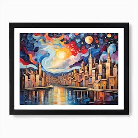 City At Night Art Print