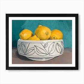 Vibrant Lemons Art Print