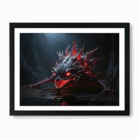 Demon In The Dark Art Print