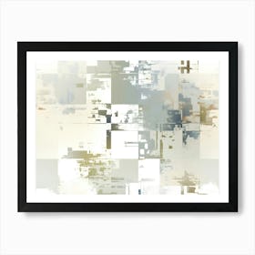 Distressed Brick Tile 9 Art Print