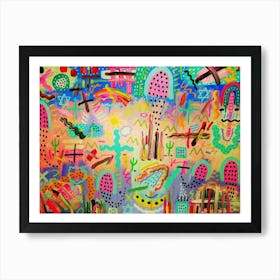 Abstract Painting Desert Art Print