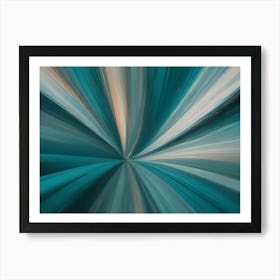 Abstract Image Of A Pattern Of Lines Converging Towards A Central Point Art Print