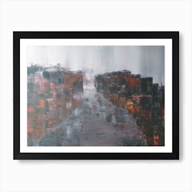 Abstract Cityscape 1 Art Print