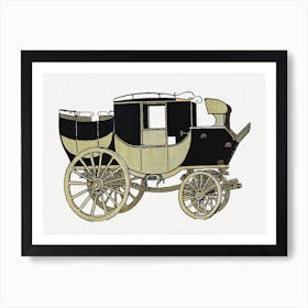 Vintage Horse Carriage, Edward Penfield Art Print