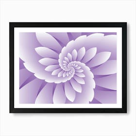 Abstract Purple Floral Background Art Print