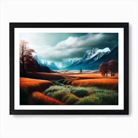 Landscape Painting 35 Art Print
