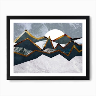 Abstract Alpine Landscape Art Print