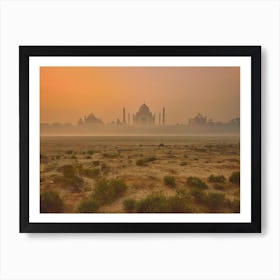 Taj Mahal At Dusk Art Print