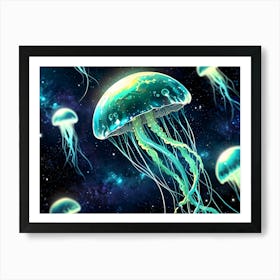 Jellyfish In Space Poster