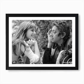 Jane Birkin And Serge Gainsbourg Art Print