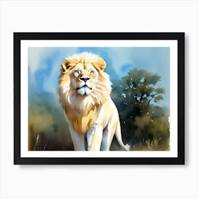 Lion Painting 107 Art Print