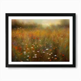 Poppies In The Meadow Art Print