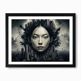 Asian Cityscape Art Print