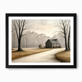 House In The Woods Art Print