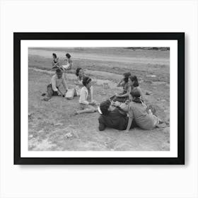 Untitled Photo, Possibly Related To Pecan Shellers Eating Lunch, San Antonio, Texas By Russell Lee Art Print
