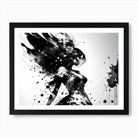 Black And White Painting 3 Art Print