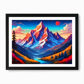 Mountain Landscape 1 Art Print