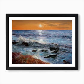 Hot day on the Ocean Art Print