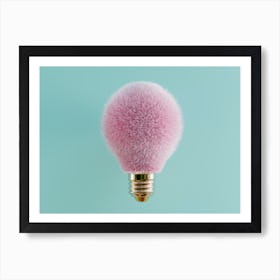 Pink Light Bulb Art Print