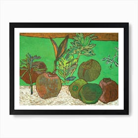 Coconuts On The Ground Art Print