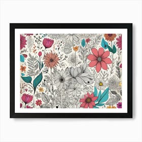 Floral Pattern 7 Art Print