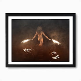 Fire Swim With Me Art Print