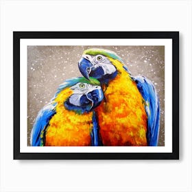 parrot love Art Print