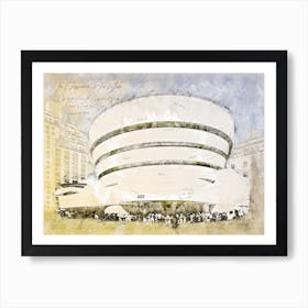 Guggenheim Museum, New York Art Print