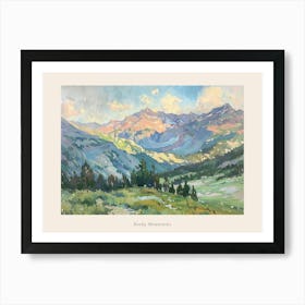 Western Landscapes Rocky Mountains 1 Poster Art Print