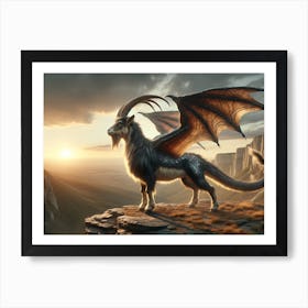 Dragon Goat Art Print