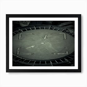 Shapes Of Arrows In A Square Inside A Circle Art Print