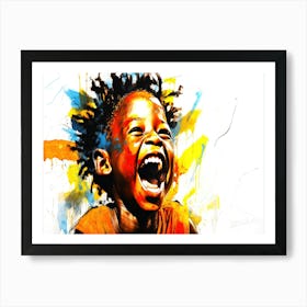 Happy Childrens Day - Laugh Child Art Print