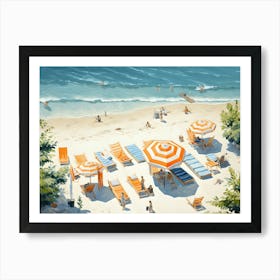 Beach Day 2 Art Print